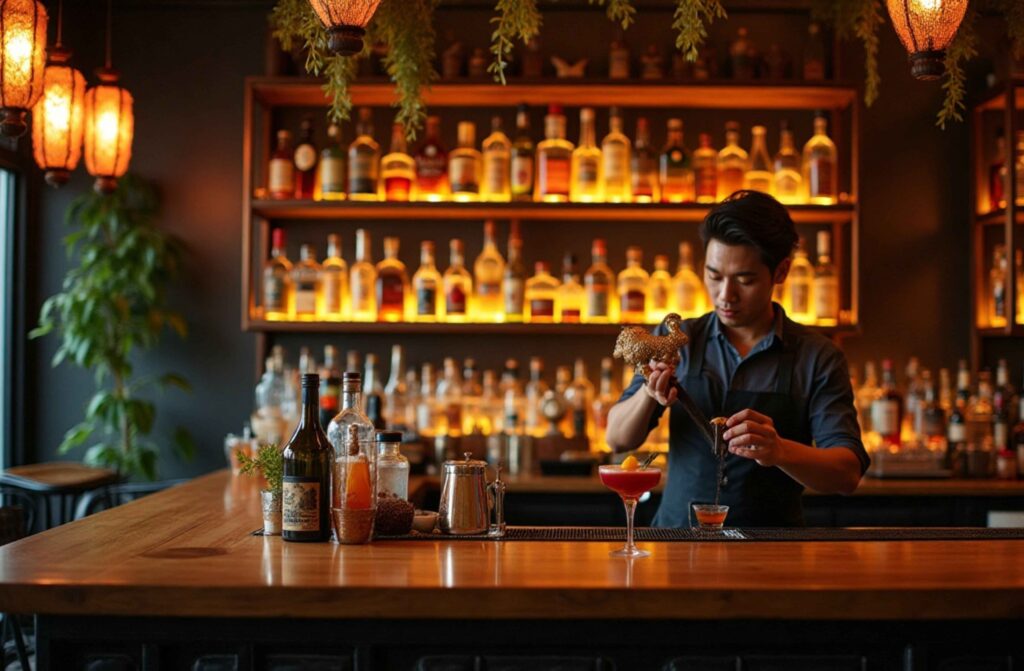 Signature Cocktails at the Sanuk Bar